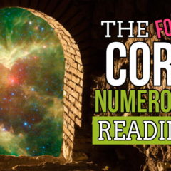 Image is a feature image for the @4 Core Numerology Readings article.