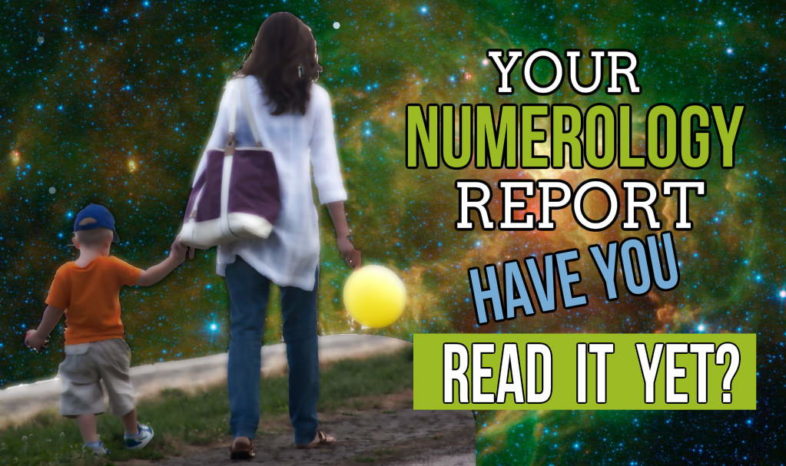 Image displays the question "Have you read your numerology report.?"