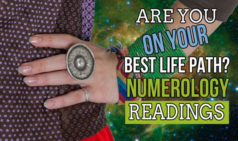 Feature image with text: "Are you on your best life path? Numerology Readings".