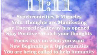 A pretty Angel Number Quote Image.